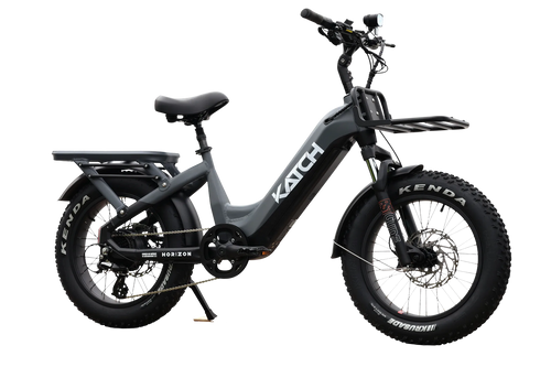 Katch Mini Horizon fat tire electric bike in charcoal grey